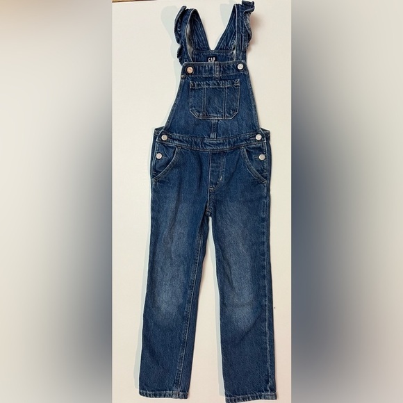 GAP Other - GAP KIDS girls denim overall adjustable ruffle strap size 5